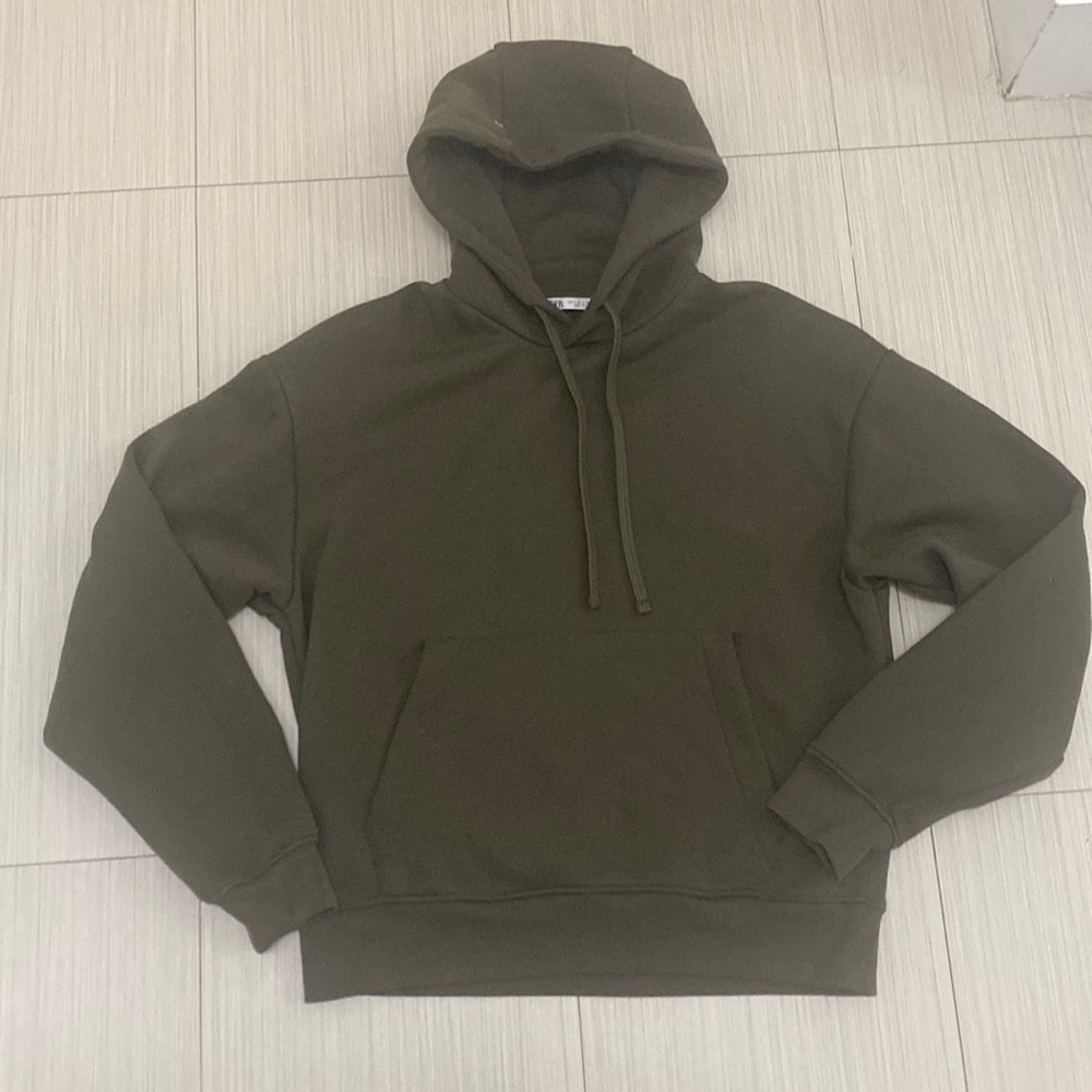 Zara green hoodie